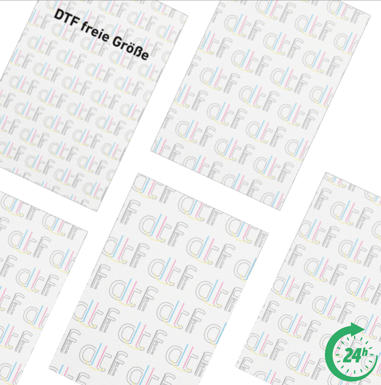 DTF sheets - cutted