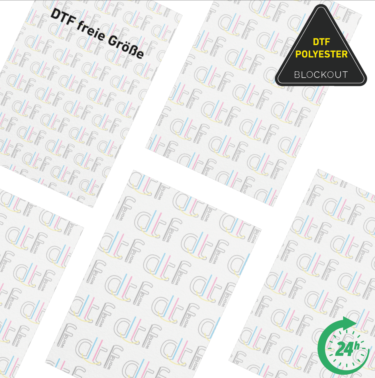 DTF sheets - cutted